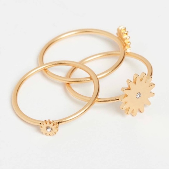 Madewell My Three Suns Stack Ring Set ☀️ - Picture 1 of 4